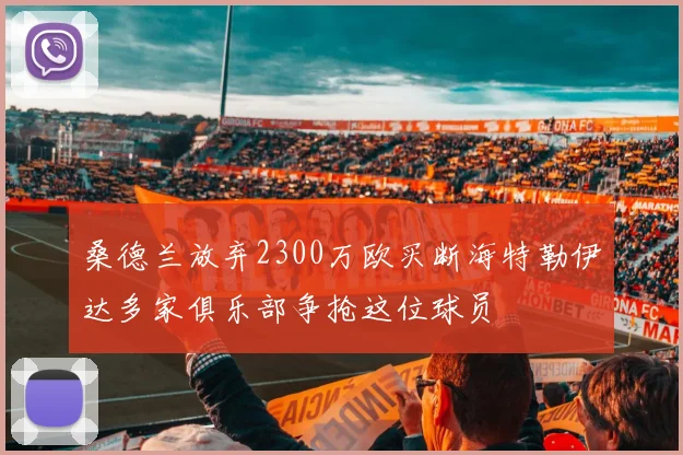 桑德兰放弃2300万欧买断海特勒伊达多家俱乐部争抢这位球员