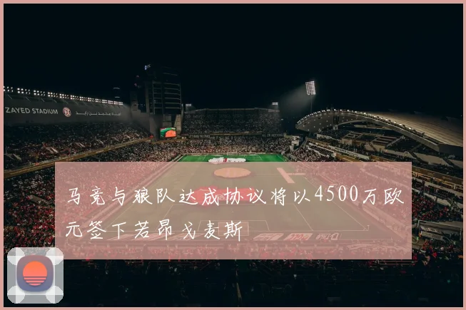 马竞与狼队达成协议将以4500万欧元签下若昂戈麦斯